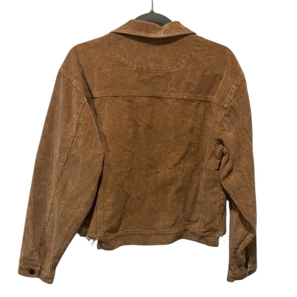 POL Teddy Bear Vintage tan corduroy jacket with raw edge Small NWT - Picture 3 of 9